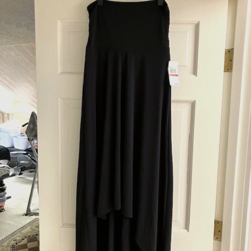 Michael Kors high/low maxi skirt / midi strapless dress